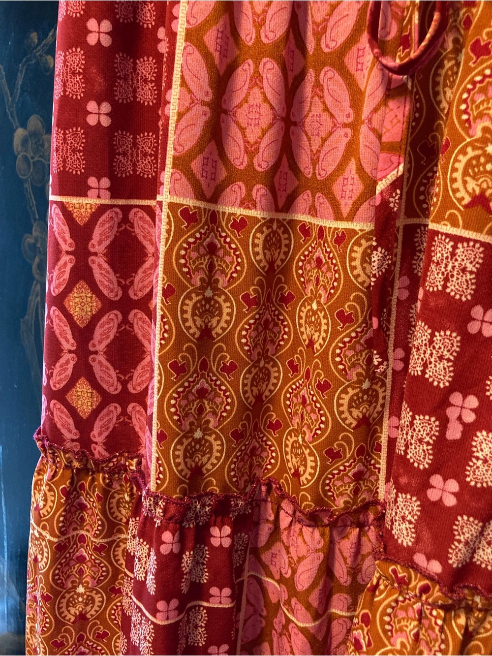 Bohemian Tiered Patchwork Maxi Skirts x 2 - LIKE NEW -Size L - Picture 2 of 9